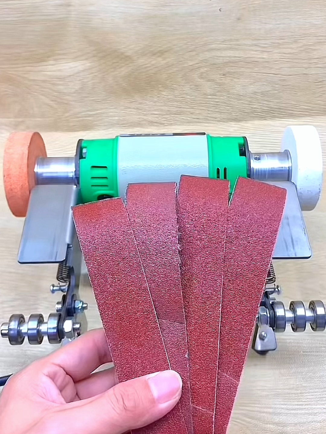 Have you seen a tool like this? Sharpen & Polish Like a Pro! Mini Electric Belt Sander - 7 Speed Compact Bench Grinder for Wood & Metal!🔨 Perfect for DIY Projects, Knife Sharpening, and More! 🌟 Get Yours Today! #tools #DIYTools #Sanding MachinG #KnifeSharpening #WoodworkingTools #Metalworking #Crafts #HomeProjects #PowerTools #DIYProjects #KnifeMaking #TikTokShop#tiktokshopblackfriday #tiktokshopcybermonday #spotlightfinds #HomeImprovement #ElectricTools #MiniGrinder #ToolTime #DIYHacks #SharpeningTools #PolishingTools #HomeWorkshop #Handyman #ToolEssentials #CompactTools #WorkSmarter #ToolReview H  #beltgrinder #metalgrinding #benchgrinder #polishing #metalpolish #sandbeltmachine #knifemaker #foryou #grindingmachine #madeinchina #fyp #madeinchina