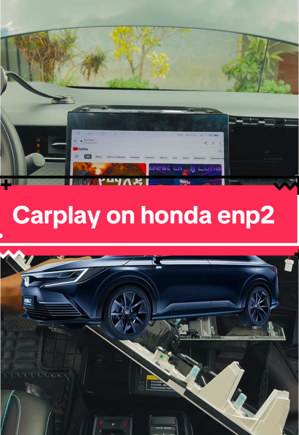 You can use carplay,YouTube on your honda enp2.