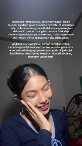 belajar menerima bahwa seseorang punya hak untuk tidak membalas perasaanmu.