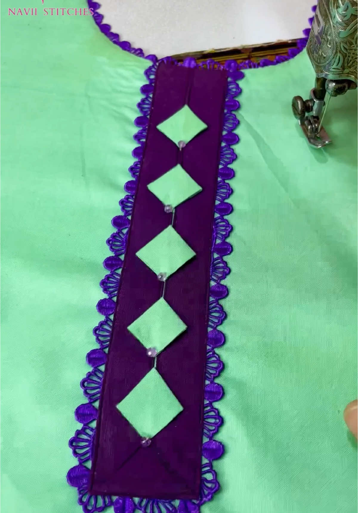 Easy neck Design #sewing #sewingtutorial #sewingtips #videoviral 