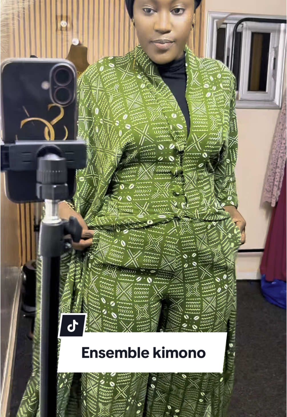 MAGNIFIQUE Ensemble kimono Pantalon « ZAZA » pour commander ecrivez nous directement sur whatsapp #samiracollection #kimono #ensemble #malitiktok🇲🇱 