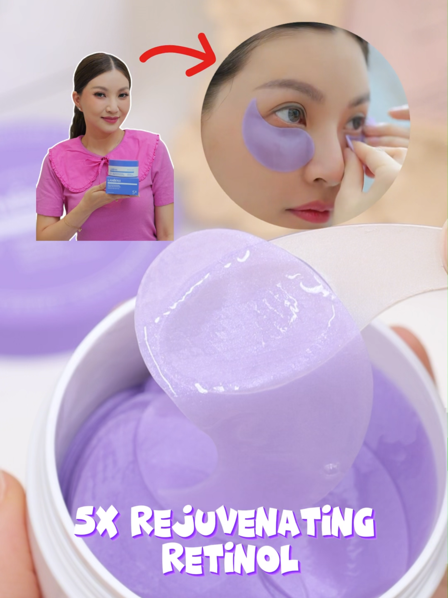 Karena perawatan mata tak bisa asal. Eye patch ini buktinya 💫 #eyecare #penuaandini #kerutan #kantungmata #retinolskincare #skincareroutine #fypシ゚ #beauty .....