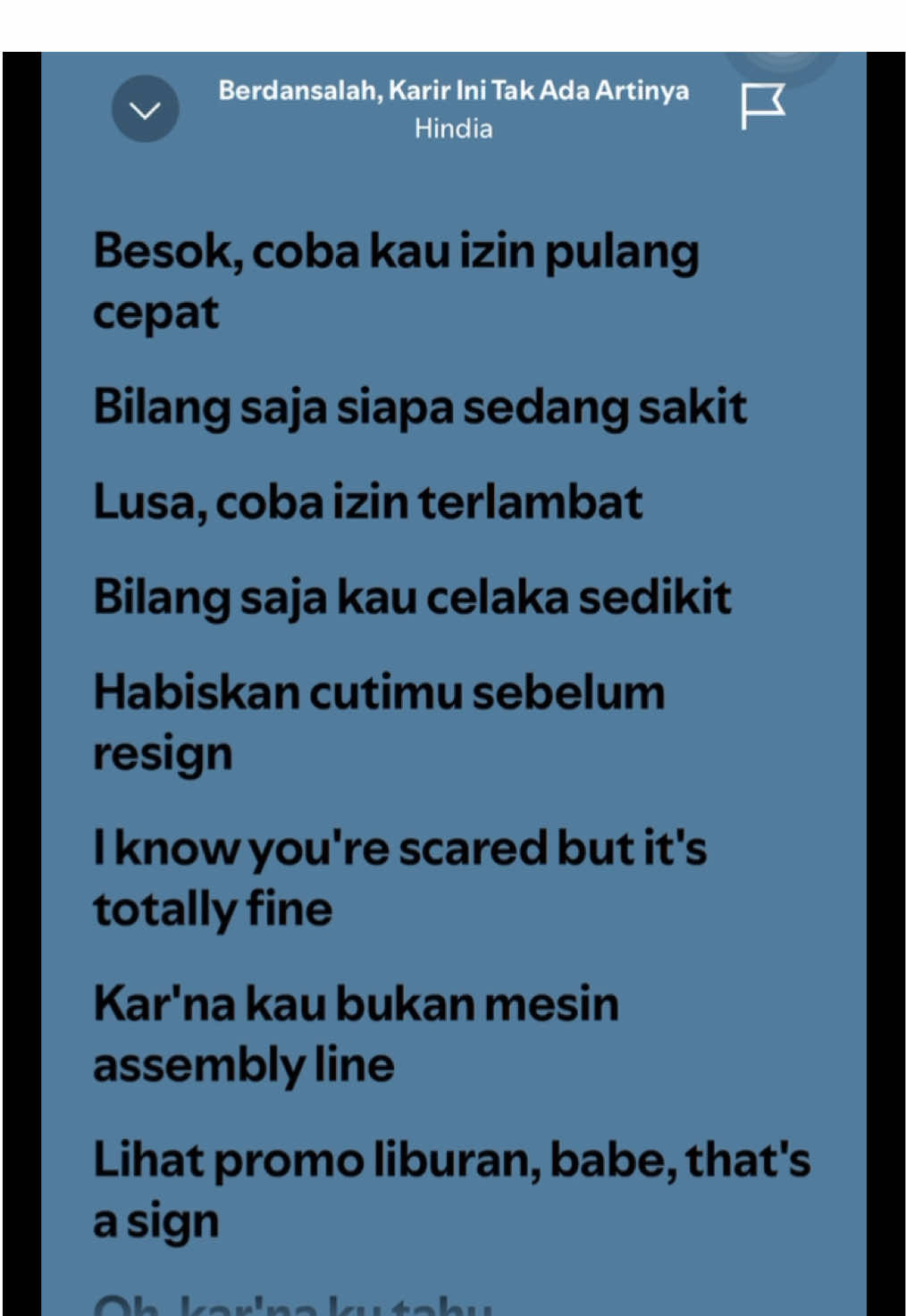 -Berdansalah,Karir ini Tak ada artinya- •Hindia• #fyp #Hindia #baskaraputra 