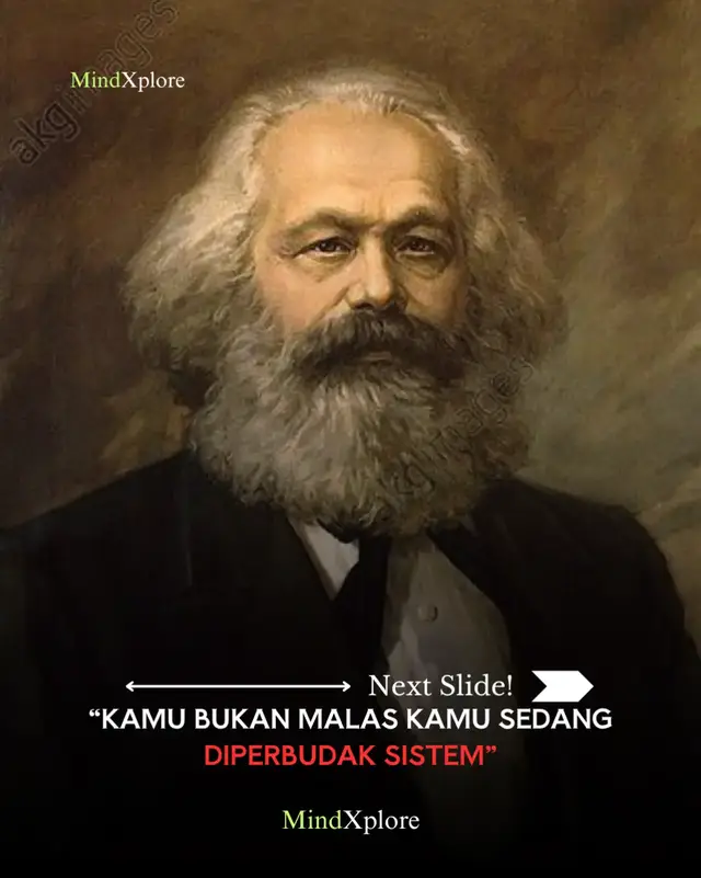 Karl Marx menjelaskan bahwa dalam sistem kapitalisme, para pekerja menciptakan nilai dan kekayaan — tapi hasilnya dinikmati oleh pemilik modal. Buruh hanya punya satu hal untuk dijual: tenaga. Tapi tenaga itu dihargai murah, sementara keuntungan dari kerja keras mereka diambil sebagai 