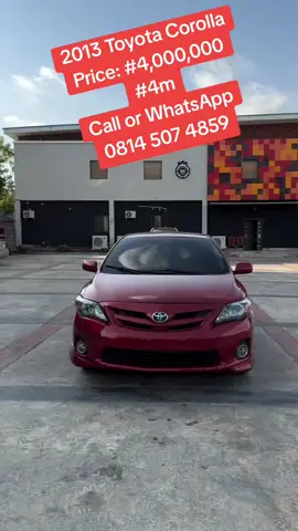2013 Toyota Corolla Price: #4,000,000             #4m Call or WhatsApp 0814 507 4859 #abuja #lagos #ikeja #benin #lagoscars #forsale #carsforsale #cars #cardealer #cardealership #bestdeals #carlovers #instablog9ja #lindaikeji #automobile #forsale #lagoscardealers #abujacardealers #exploremore  #explorepage #lekki #explore