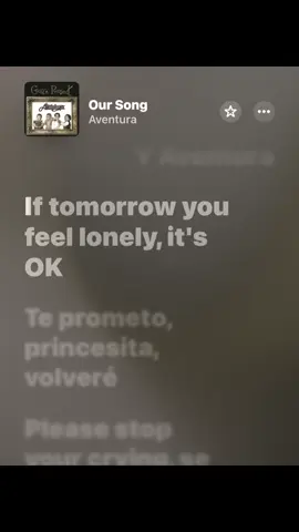 song: our song by aventura🎧  #songlyrics #applemusic #aventura #romeosantos #spanishmusic #bachata 