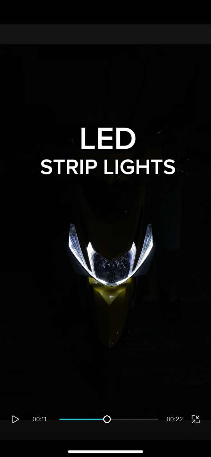 Dagdag pogi sa motor mga bossing🔥 mura lang yan sa yellow basket👌 #striplights #ledlights #ledstriplights #motoraccessories #runninglights #daytimerunninglights #motorcyclesoftiktok #trendingvideo #tiktokfinds #foryoupage #fyp 