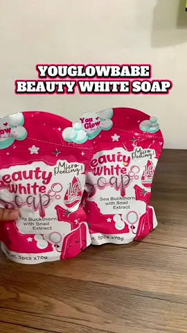 Buy 1 Take 1 You Glow Babe Beauty White Soap with Sea Buckthorn and Snail Extract - 10x Power Whitening Micro Peeling, Body Wash, 70g × 5  #whiteningeffect #beautysoap 