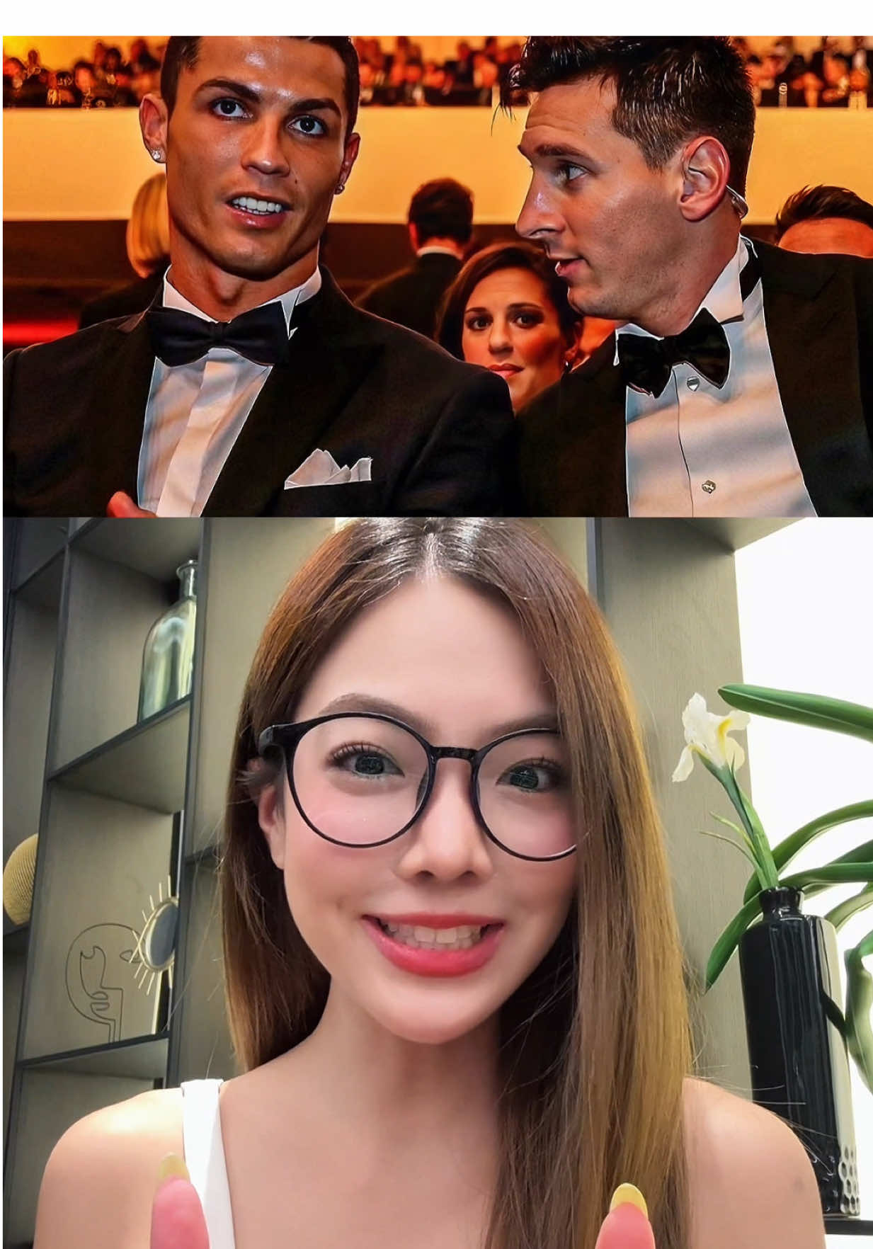 ข้อความจาก เมสซี่ ถึง โรนัลโด้ ❤️  #ดูบอลกับจี้ #messi #ronaldo 