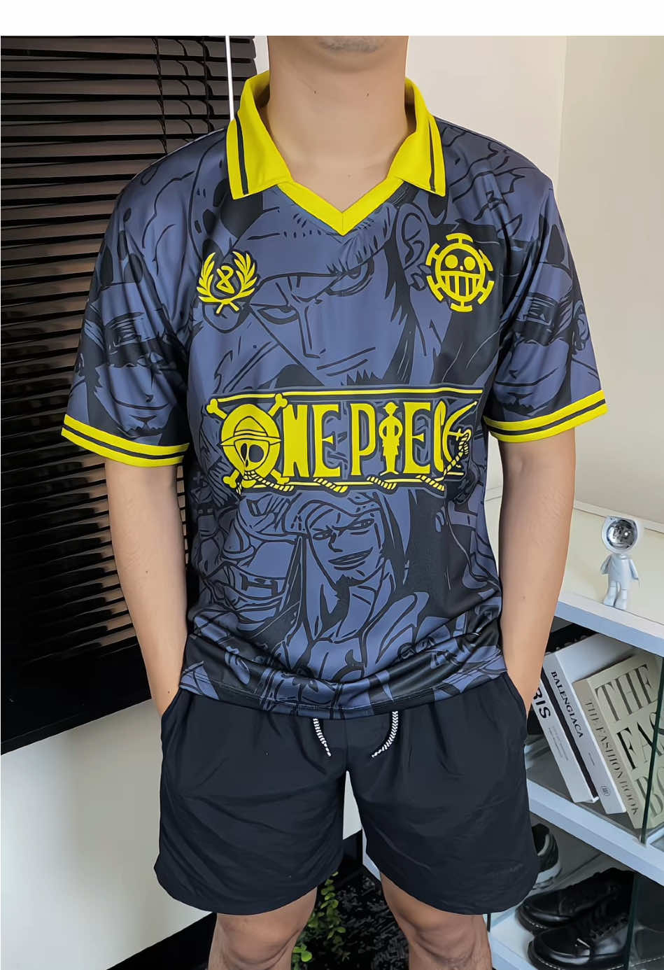 Jersey Vintage OP Series Law Black🔥🔥#jerseyvintage #jerseycasual #onepiece #foryoupage 