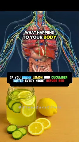 If you drink lemon and cucumber water every night before bed......... #lemon #cucumber #water #drink #Recipe #bestfood #superfood #healthy #healthylife #healthyfood #healthytips #healthylifestyle 