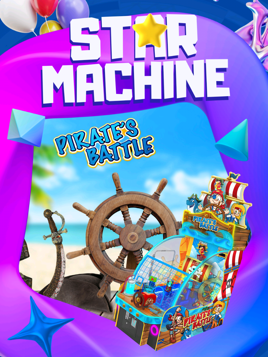 Post Caption ⚓️ Ahoy, Matey! Ready your cannons and sink enemy ships at the Pirate’s Battle Arcade Machine! 🎯💣 The high seas await only the bravest players at Wonderpark! 🎮🌊 Come for the battle, stay for the thrill! 📍Visit your nearest Wonderpark today! #PiratesBattle #ArcadeAdventure #WonderparkFun #fypgaming  #FamilyArcade 🏴‍☠️👾