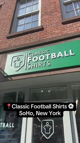 Classic Football Shirts remodeled their store #nyc #⚽️ #Soccer #football #newyorkcity #manhattan #soccerjersey #soccerjerseys #soho #sohonyc 