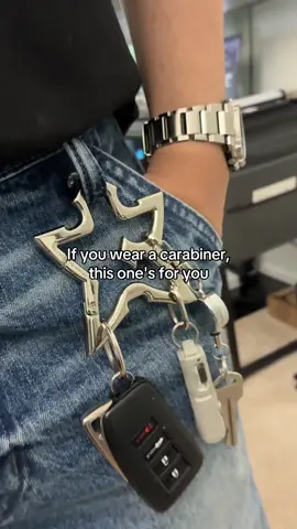 Shipped from Dallas, TX. Star Carabiner. Shop HollowDivision for unique accessories and exclusive designs. #streetwearbrand #fashionaccessories #gothicfashion #vintagestyle #carabiner #chromehearts 