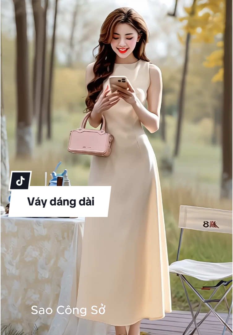 Váy cổ thuyền dáng dài xoè chất chéo ý Hàn xinh đẹp nàng thơ, thoải mái thoáng mát, thanh lịch xinh đẹp lắm lun ạ #vayxinh #vaydangdai #vaydep #TikTokShopThoiTrend #thoitrangnu #xuhuong #saocongso 
