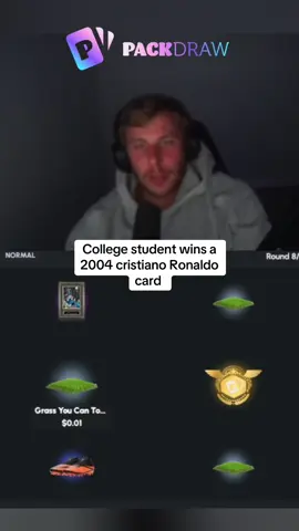 College student wins a 2004 Cristiano Ronaldo card #kickstreaming 