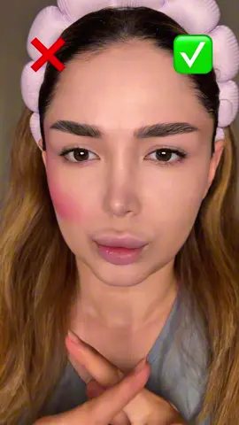 Fresh face with blush. #makeuptutorial #fyp #makeuphack #beautyhacks #beautyblogger #blushhack 