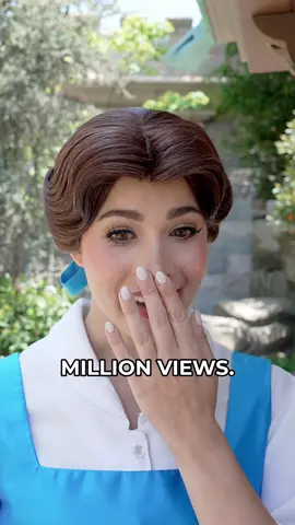 Belle DISCOVERS She Has Millions of Fans at Disneyland! ✨#belle #beautyandthebeast #disneyland #disneyprincess #princess #disneyparks 