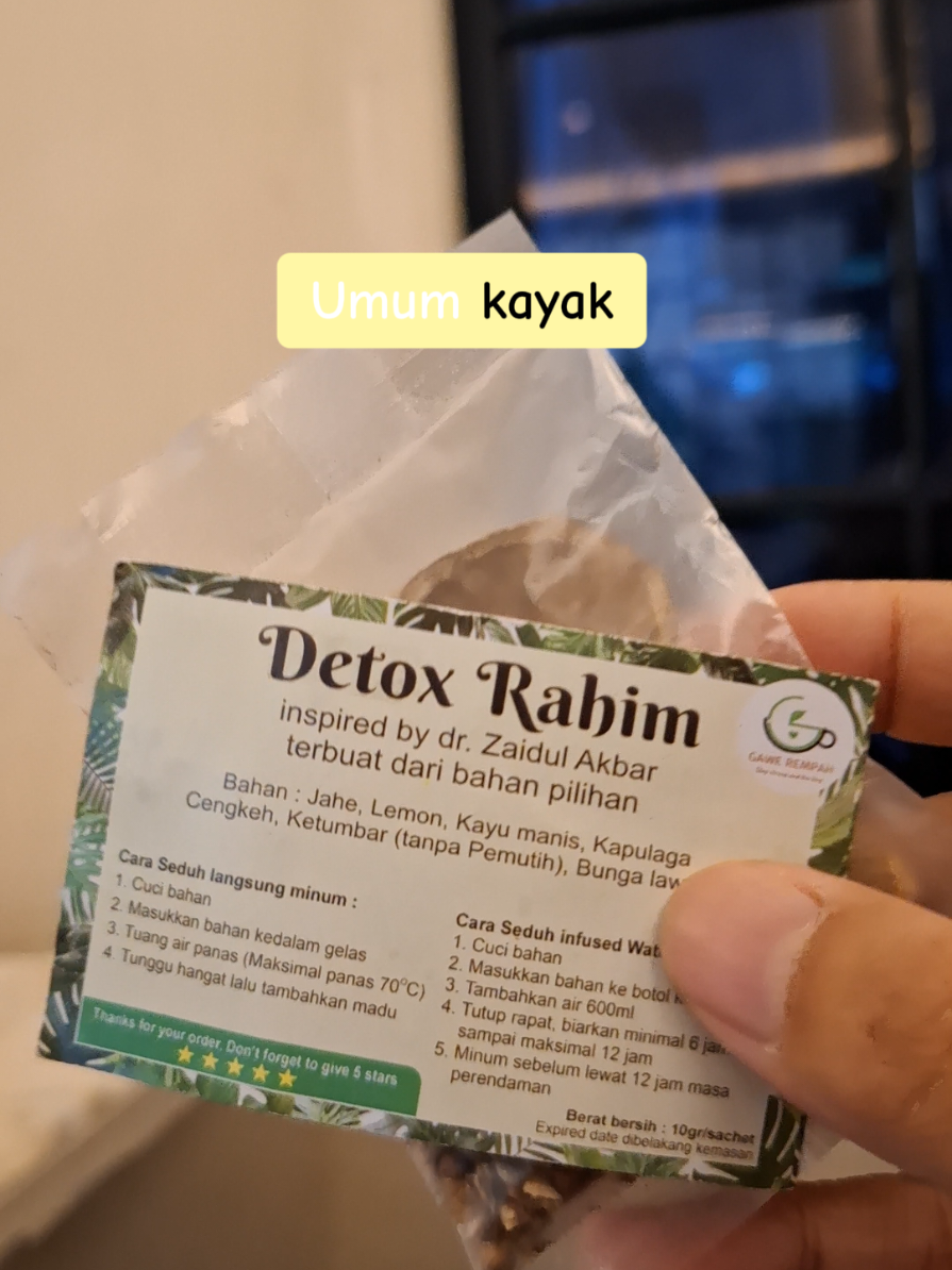 Detox rahim ini ramuan alami, sesuai resep Dr. Zaidul akbar, membantu melancarkan siklus bulanan dan mengurangi kepuput & byk lg manfaat lainnya beb Praktis, tinggal di seduh aja min 6 jam, rutinin sehari 1x ya beb #detoxrahim #jsr #fypviralシ 