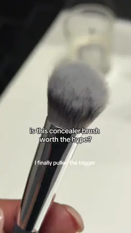 used this to blend out my concealer and my beauty blender is officially retireddddd. totally get the hype around the @BK Beauty Brushes A506 concealer brush #makeupbrushes 