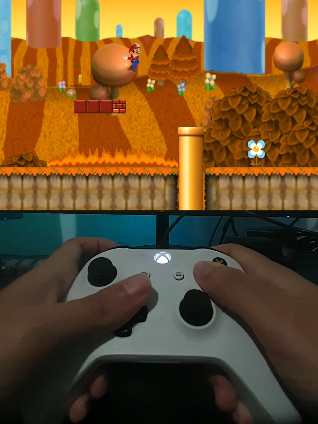 Super Mario Bros  Platform: Wii U (original), also available as New Super Mario Bros. U Deluxe on Nintendo Switch Genre: Side-scrolling Platformer Players: 1 to 5 players Release: 2012 (Wii U) Story: Bowser invades Princess Peach's castle with the help of his minions and catapults Mario, Luigi, and their friends far away. The goal is to travel across a large interconnected world, defeat the bosses of each area, and reach Peach's castle to rescue her. Gameplay: Classic 2D side-scrolling platformer style. Mario can use power-ups like the Super Mushroom, Fire Flower, Flying Squirrel Suit, and Mini Mushroom. Each level is filled with platforming challenges, enemies, and hidden secrets. Supports multiplayer for up to 4 players (Mario, Luigi, and two Toads). A fifth player can assist using the GamePad in Boost Mode. The world map is interconnected, similar to Super Mario World, with secret paths and bonus areas. Highlights: Colorful and vibrant HD graphics. Creative levels including water, lava, snow, jungle, and castle stages. Classic enemies like Goombas, Koopa Troopas, Boos, and unique bosses in each world. Includes additional modes like Challenge Mode and Boost Rush for extra difficulty. #mario #gaming #play #supermario #supermariobros