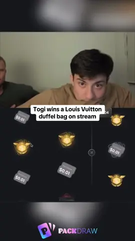 Togi wins a Louis Vuitton duffel bag on stream #Togi 