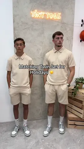 Matching twins sets for this summer ☀️ kids version shop the link below! Men’s checkout @CLOVU HQ #fyp #trending #tinytogs #foryoupage #OOTD #holiday #gretdressedwithme #SmallBusiness #holidayoutfit #kidssummerfit #kidsummeroutfitinspo 