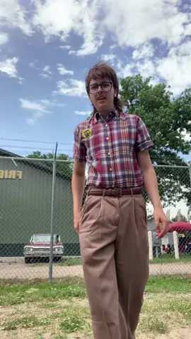 My late 1950s outfit for back to the 50s car show. #OOTD #1950sfashion #backtothefiftiesweekend #carshow#gay #mlm 