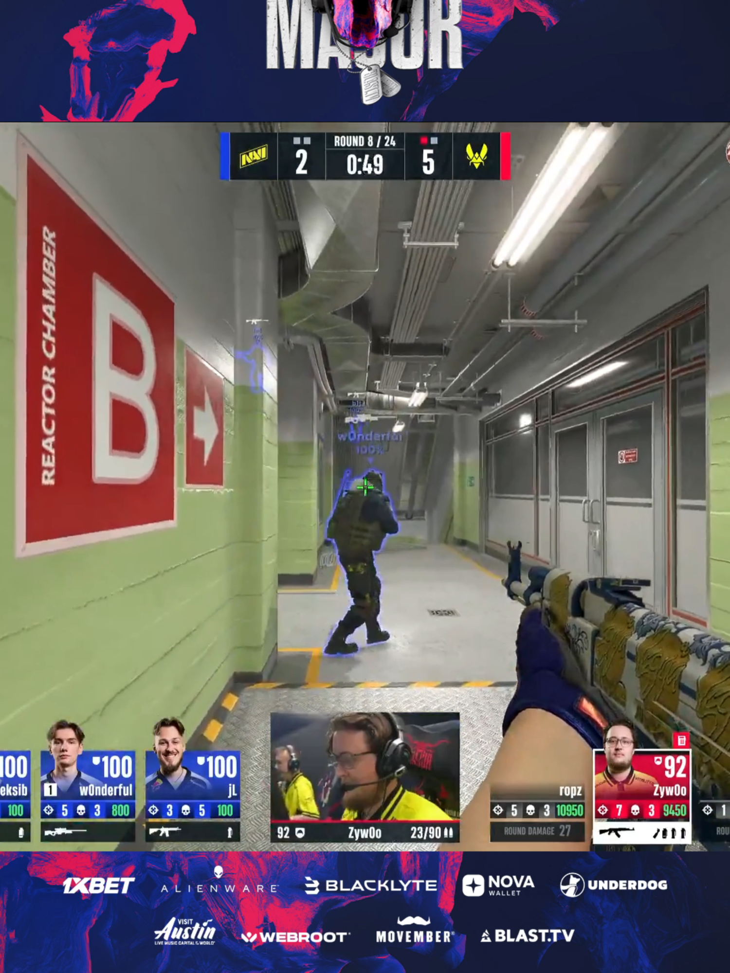 Just a bit of AWPer 🔪 Awper action 😏 @zywoocs #BLASTtvMAJOR #CS2 #esports #cs2highlights #csclips #austinmajor #counterstrike #awp