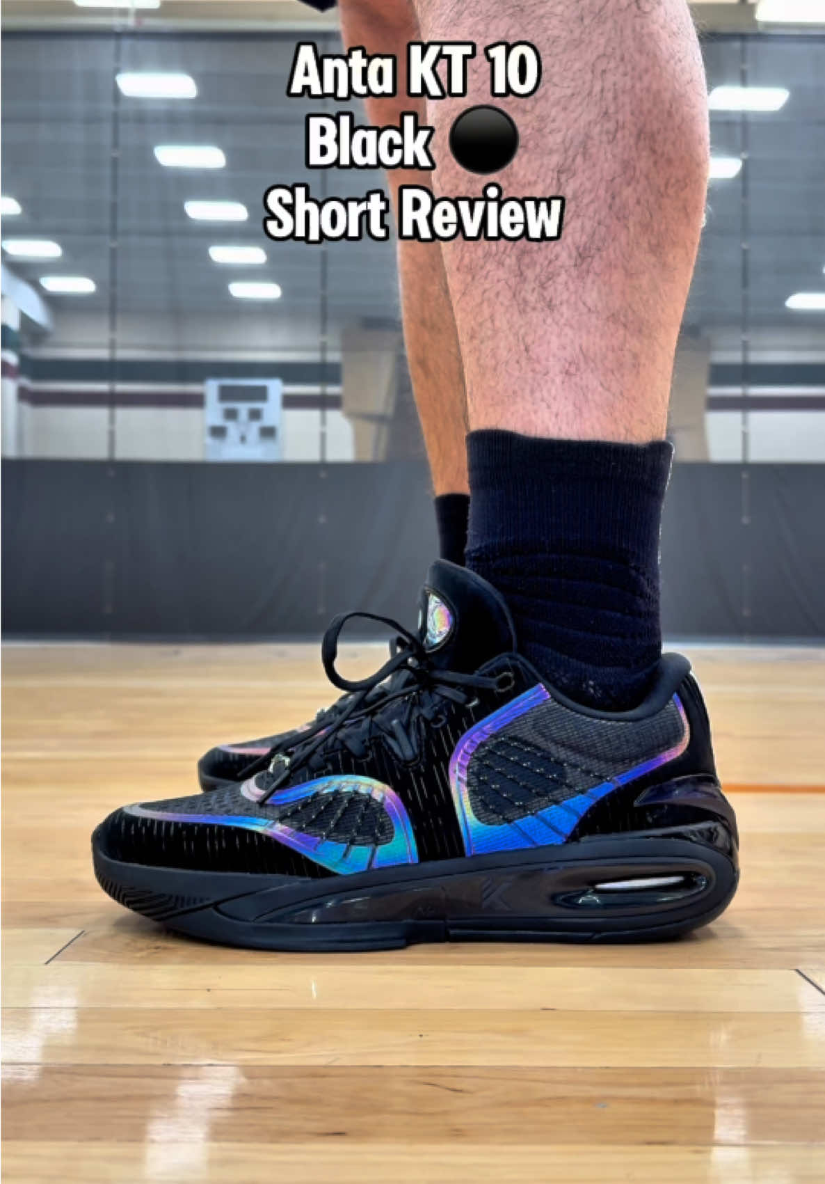 Anta KT 10 “Black” Built for Klay, tested by me. Smooth ride, firm bounce, no gimmicks. . @ANTASportswear @ANTA . #AntaKT10 #KlayThompson #KT10 #BasketballShoes #sneakers #SneakrTweakr