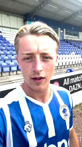 A message from our newest face, Fin Shrimpton! 🦐 #ChesterFC #Chester #UTS 