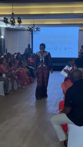 Her Woship the Mayor of Freetown @Yvonne Aki-Sawyerr was on the runway at the Ministry of Tourism’s fashion show held at Lagoonda on 19th June, 2025. Celebrating Inclusion through fashion 2025. #yearofecotourismsl  #SierraLeone  #fashion  #inclusion  #albinism 
