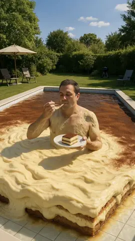 Calories don’t count if you’re inside the tiramisu #dessert #tiramisu #food 