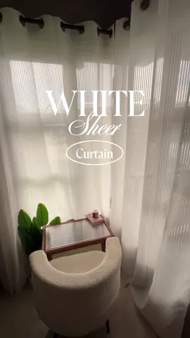 Replying to @Hassen true po super modern ng curtain na ‘to and maaliwalas pa 🤯 #whitecurtain #sheercurtains #whitesheercurtain #curtainsforwindow 