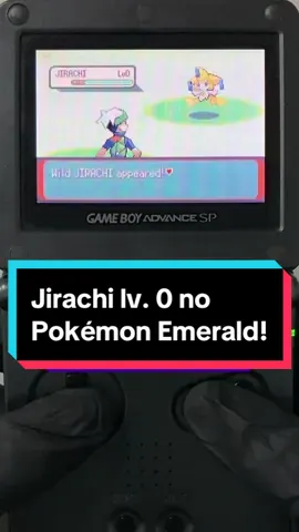 Encontrei um Jirachi nível 0 usando um glitch incrível no Pokémon Emerald (GBA)!!! #nintendo #pokemon #gamesnotiktok #gameboyadvance 