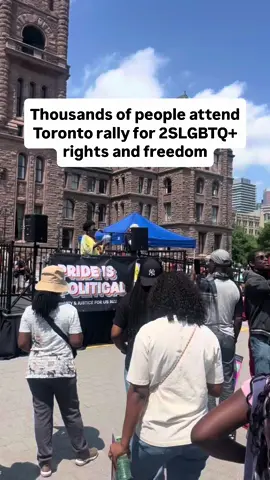 Thousands of activists, allies and community members protested outside of Queen’s Park on Friday afternoon to defend and celebrate 2SLGBTQ+ rights and freedoms. #Queer #2SLGBTQ #AllOutRally Read more at nowtoronto.com.
