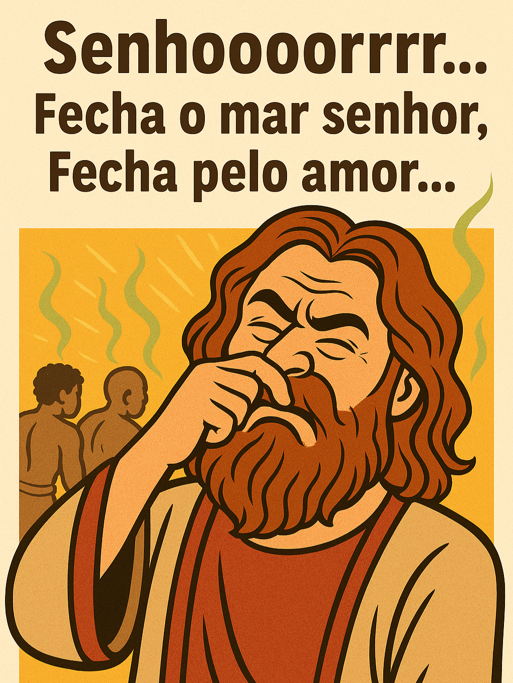 Pelo menos agora sabemos qual foi o verdadeiro milagre: ele não desmaiou! 😉