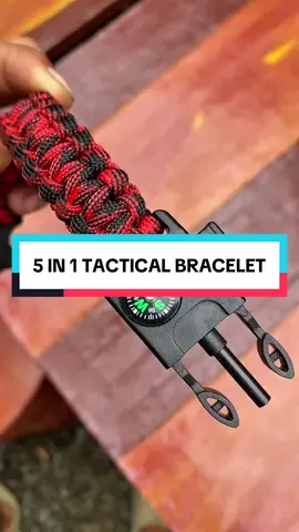 Tactical Bracelet Wilderness Survival 5 in 1 Multi-function Bracelet Fire Making and Compass COMPASS WHISTLE ROPE FLINT BLADE #TacticalBracelet #SurvivalGear #OutdoorAdventures #WildernessSurvival #MultiFunctionBracelet #FireStarting #CompassBracelet #EmergencyPreparedness #SurvivalTools #SurvivalBracelet #OutdoorSurvival #TacticalGear #AdventureAccessories #BushcraftTools #EmergencyKit