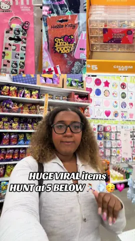 HUGE VIRAL items HUNT at 5 BELOW 🏃🏽‍♀️💨🥳💗 #5below #5belowfinds #fivebelow #fivebelowfinds #summermusthaves #homedecor #bag #bagcharms #bagcharm #comeshopwithme #hunt #stitch #liloandstitch #hellokitty #hellokittylover #DIY #charms #lipbalm 