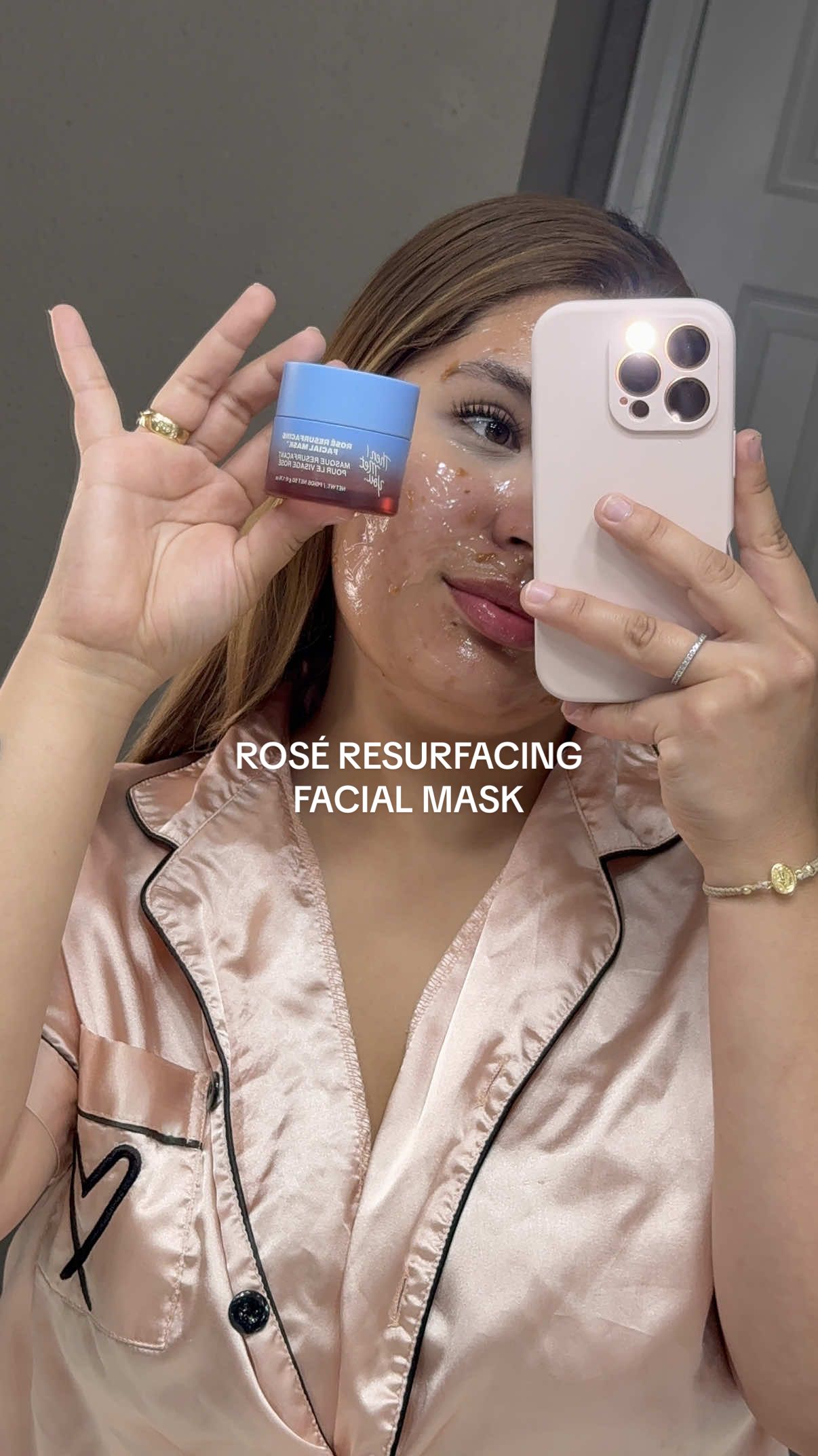 ROSÉ RESURFACING FACIAL MASK🤍🎀🫧🧖🏼‍♀️ @Then I Met You  #facialmask #mask #masks #mascarilla #mascarillafacial #exfoliating #exfoliation #exfoliante #exfoliant #mascarillaexfoliante #ahas #bha #rosemask #skincare 