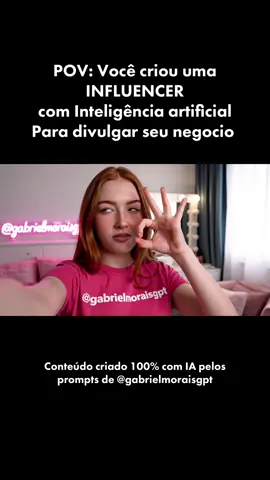 POV: Como ter sua própria influencer IA para divulgar a sua empresa! Conteúdo 100% criado com IA pelo Google VEO 3 com os prompts de Gabriel Morais 