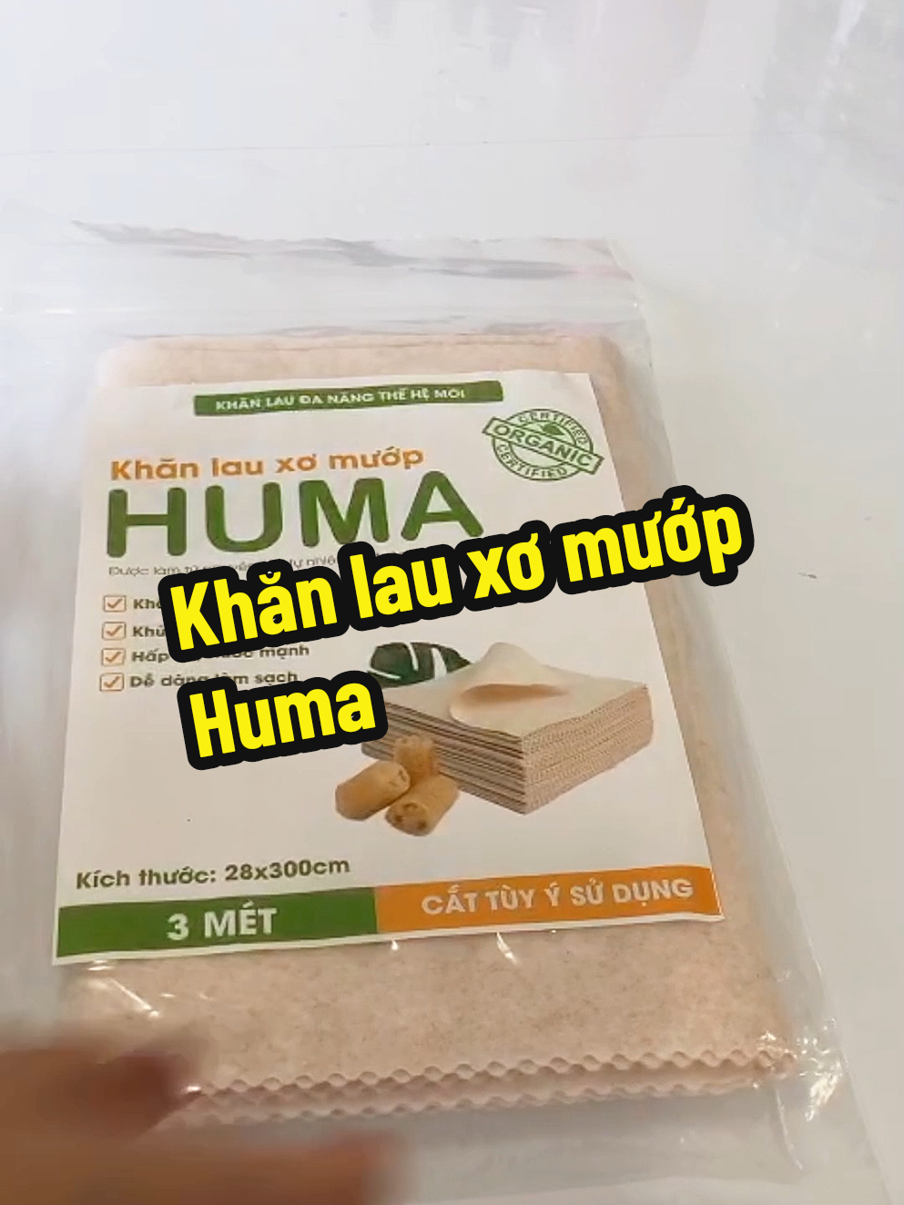 Khăn lau xơ mướp nhà Huma#khanlauxomuop #khanlau #huma #lymekhavy 