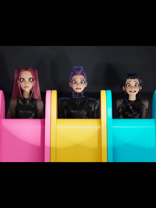 Huntrix vs Saja boys #kpop #kpopdemonhunters #huntrix #sajaboys #jinu #rumi #zoey #mira #fyp 