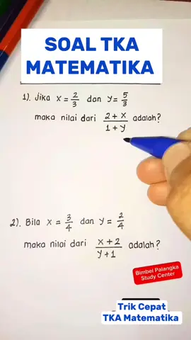 YUK LATIHAN Soal TKA Matematika – Topik: Aljabar 🚨 UN resmi dihapus mulai tahun depan! Sekarang penentu masuk PTN kamu adalah TKA! 🔥 Siap TKA, UTBK, SNBT, CPNS, atau Sekolah Kedinasan 2025?Langsung gas latihan soal TKA Matematika 2025 bareng kami! 📍Bimbel eksklusif di Palangka Raya 👨‍🏫 Kelas super privat (maks. 3 orang) 📘 Full paket: Modul, bank soal, tryout, & kelas intensif 📲 Klik chat sekarang buat info jadwal & kuota terbaru! 📌 Palangka Study Center – Spesialis TKA, SNBT, CPNS & Kedinasan #edukasi #belajar #matematika #tka #tkamatematika #bimbeltka #bimbelpalangkaraya #palangkaraya 