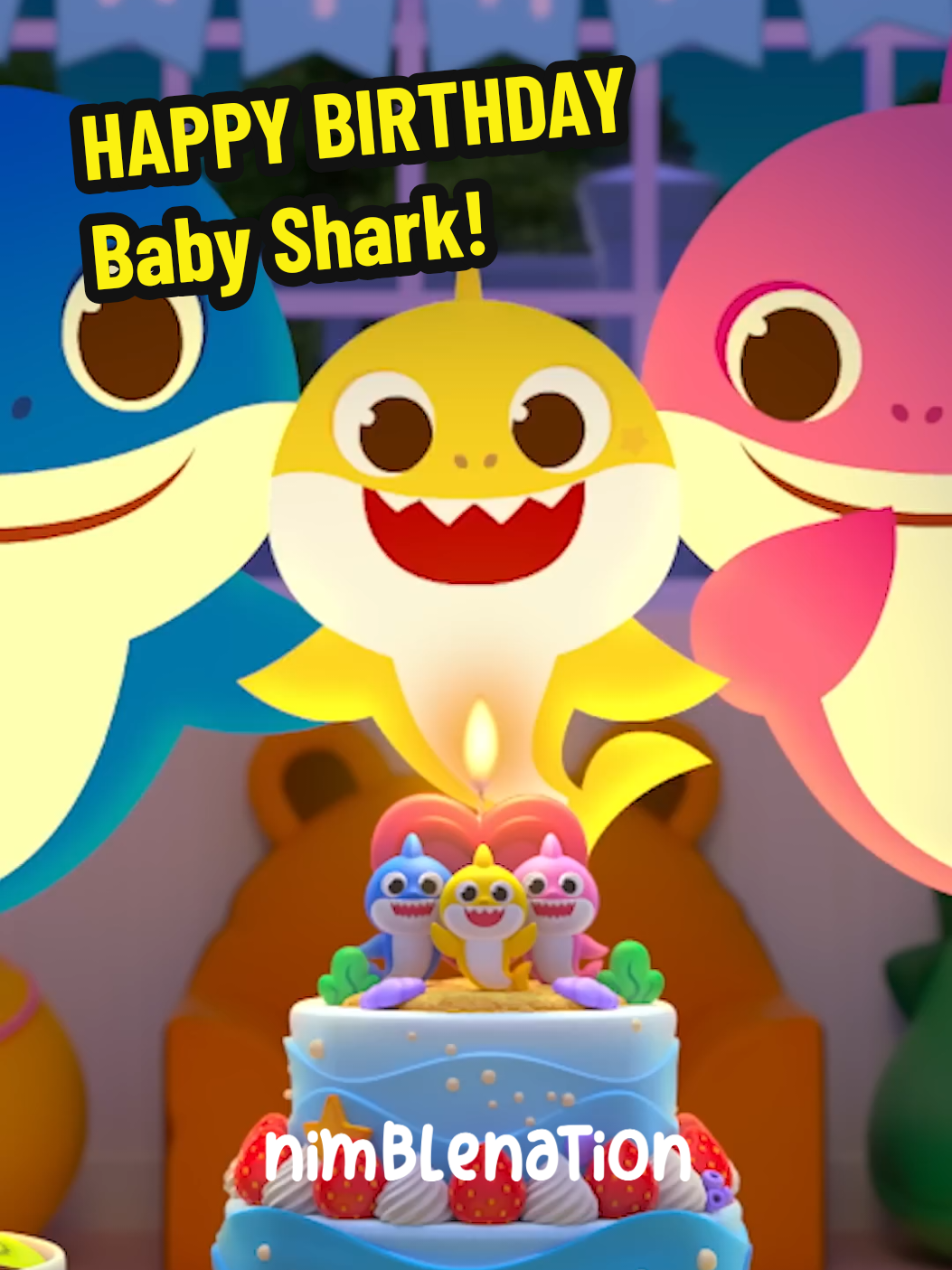Happy Birthday Baby Shark! #babyshark #nimblenation #fyp #pinkfong 