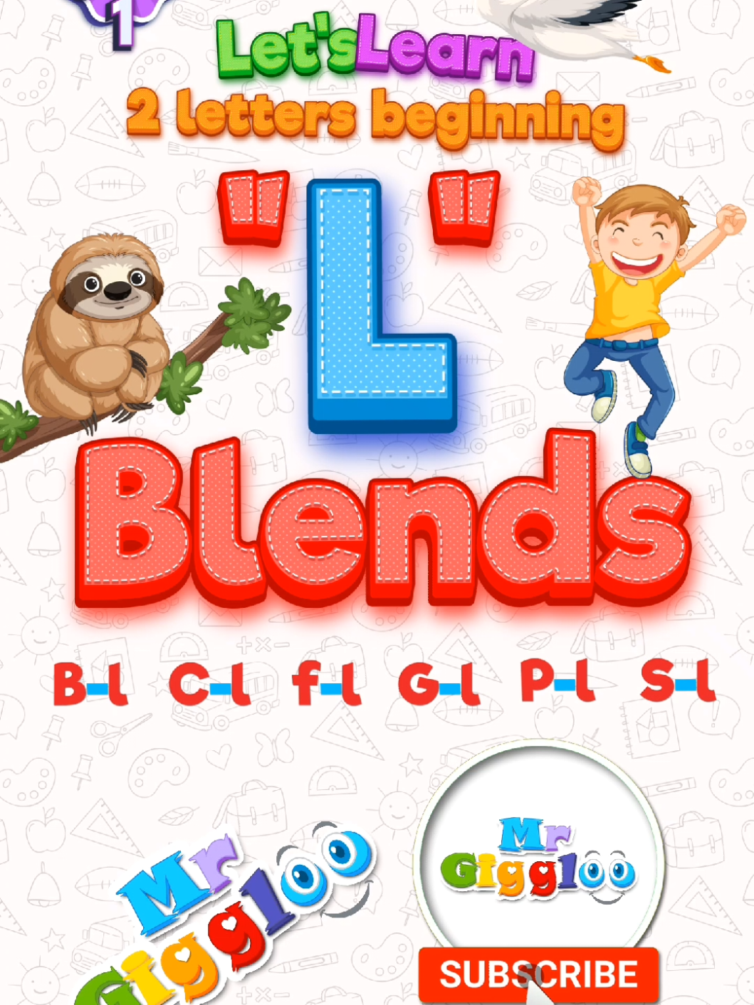 🅻 Learn L Blends for Kids | Fun Phonics Lesson with Words & Sounds | Bl, Cl, Fl, Gl, Pl, Sl Watch Full Video: https://youtu.be/Rz1UN3fA1N0 #LBlends #PhonicsForKids #KindergartenReading #EarlyLiteracy #LearnToRead #CommonCoreELA #BlendsAndDigraphs #MrGiggloo #PreschoolLearning #1stGradeELA #PhonicsGames #BlClFlGlPlSl 