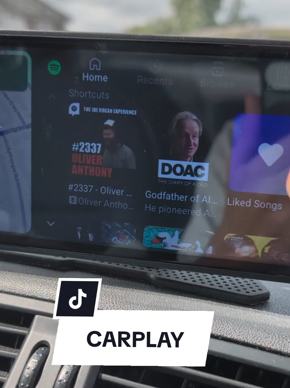Viral wide-screen carplay screen #carplay #apple #android #auto #car #screen #summersale #tiktokmademebuyit #fyp 