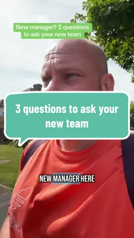 Are you a new manager or just got a new team? Here are three questions to ask the team to get things started. #managertips #newmanager #management #coach #team 