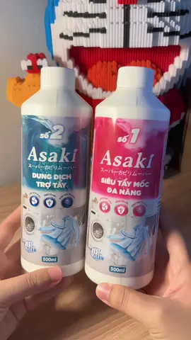 Bộ tẩy mốc quần áo Asaki, tẩy sạch cả vết mốc lâu năm luôn nè #asaki #taymocquanao #taymocasaki #taymoc #embemon 