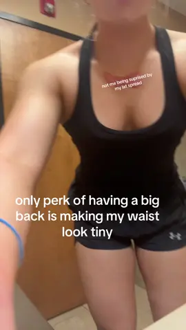 also this tank top is so flattering for my waist #gym #foryoupage #GymTok #weightlifting #gymprogress #relatable 